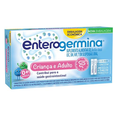 Probiótico Enterogermina 20 Frascos de 5ml