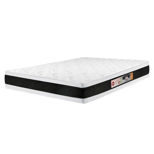 Colchão Queen Castor Espuma D45 Pillow Black White (158x198x27)