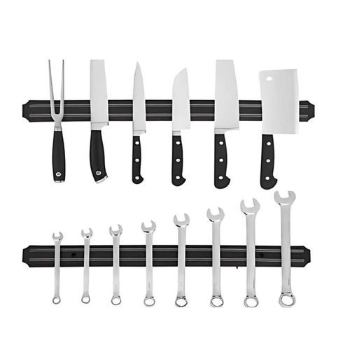 Barra Magnética Imã Suporte Facas Cozinha e Churrasqueira 33x4,8