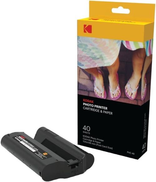 Kit Impressora Fotográfica Kodak Cartucho E Papel PHC 40