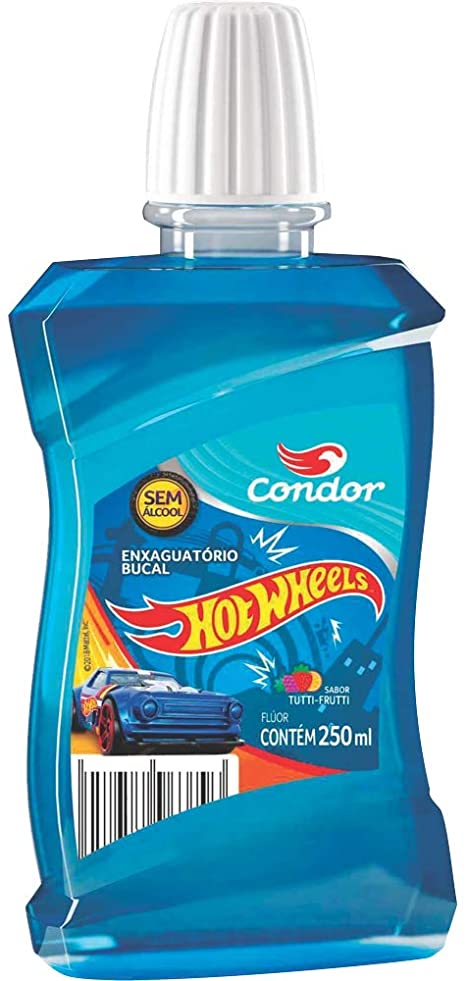 Enxaguante Bucal Condor Hot Wheels 250ml