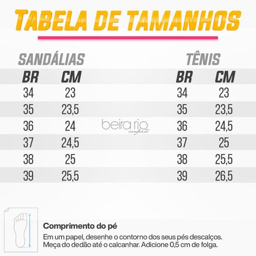 Sandália Beira Rio Plataforma Tiras Feminina