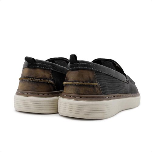 Sapato Democrata Clash Denim Masculino + 3 Pares de Meias