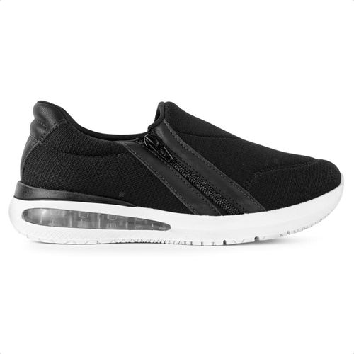 Tênis Comfortflex Slip On Zíper Feminino