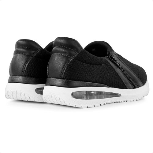 Tênis Comfortflex Slip On Zíper Feminino