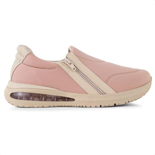Tênis Comfortflex Slip On Zíper Feminino