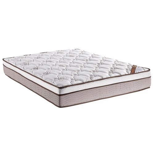 Colchão Casal Ortobom New Magestic com Ortopillow e Molas Ensacadas 27x138x188 cm - Marrom/Cinza