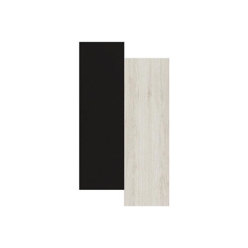 Armário Aéreo Bartira Rubi com 2 Portas, 1 Prateleira e 80cm de Largura - Freixo/Preto Poah