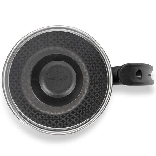 Leiteira Multiflon Gourmet em Alumínio com Revestimento Antiaderente, Tampa de Vidro com Saída de Vapor e Cabo Baquelite Grafite – 1,7 L