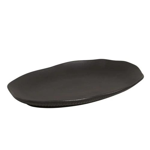 Conjunto de Travessas Oval Rasa Média Porto Brasil Bio Preto Matte 30x20cm - 4 Peças TRAVESSA OVAL RASA BIO PTO MATTE PT PORTO BRASIL