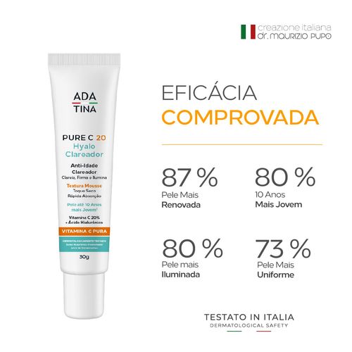 Pure C 20 Hyalo Clareador com Vitamina C Pura 20% e Ácido Hialurônico