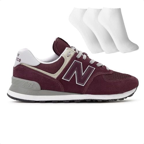 Tênis New Balance 574 V2 Masculino + 3 Pares de Meias