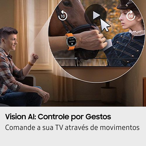 Smart TV 85” Samsung QLED 4K QN85Q7FAAGXZD, Vision AI, Processador com AI, Xbox Cloud Gaming, Controle por Gestos, Art Store, Alexa, Wi-Fi e Bluetooth
