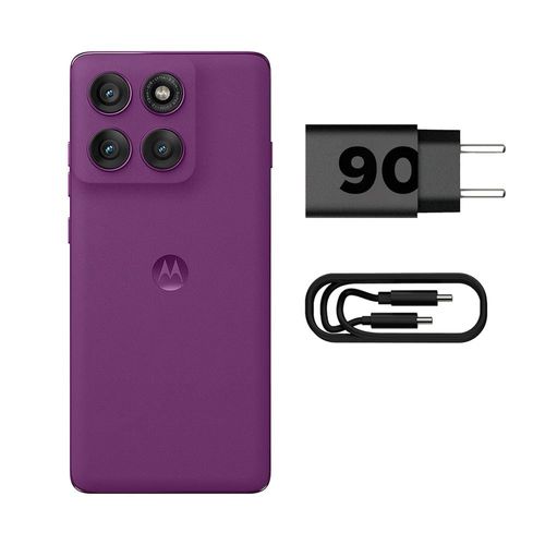 Smartphone Motorola Edge 60 Pro 5G Violeta 256GB, 12GB RAM + 12GB Ram Boost, Tela 6.7" 120Hz, Câmera Sony LYTIA 700C 50MP e Dimensity 8350 Extreme