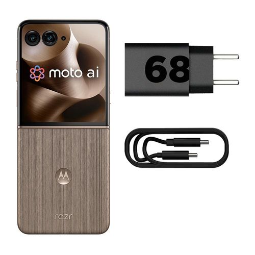 Smartphone Motorola Razr 60 Ultra 5G Madeira 1TB, 16GB RAM + 16GB Ram Boost, Tela Dobrável 7.0" pOLED e Externa 4", Câmera Traseira 50MP e IP48