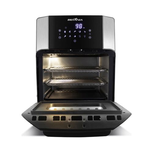 Fritadeira Elétrica Air Fryer Britânia Oven BFR2100 12L Preta - 127V