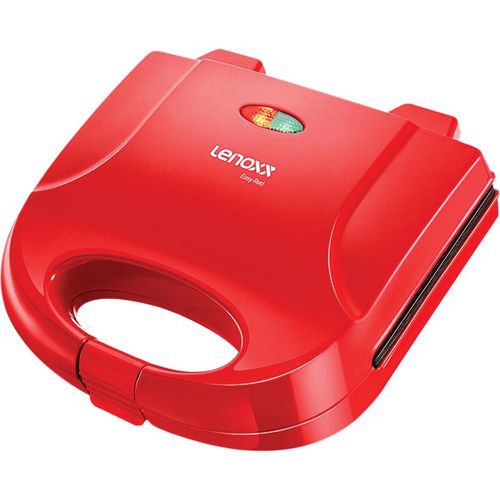 Sanduicheira Grill Elétrica Lenoxx Easy PSD119 Vermelha 220V