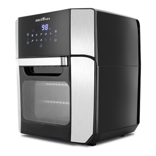 Fritadeira Elétrica Air Fryer 12L 4 em 1 Britânia Oven BFR2100P Preta 220V
