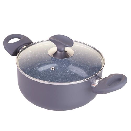 Caçarola 20cm Cerâmica Casa do Chef Lumina Cinza