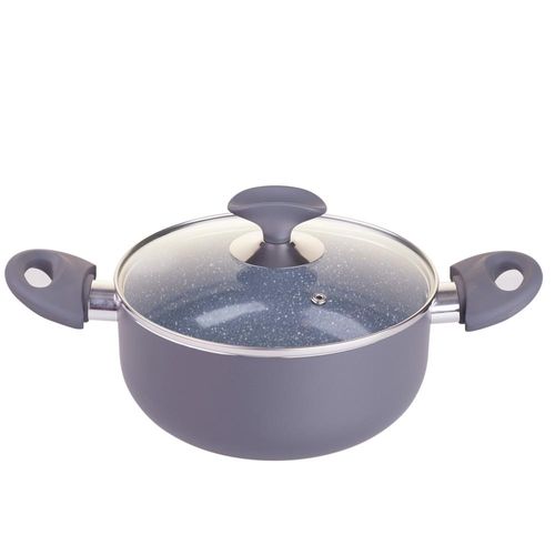 Caçarola 20cm Cerâmica Casa do Chef Lumina Cinza