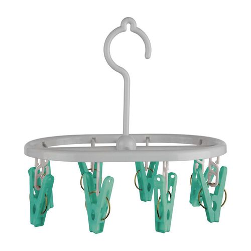 Mini Varal Oval com 8 Prendedores Flash Limp 9386