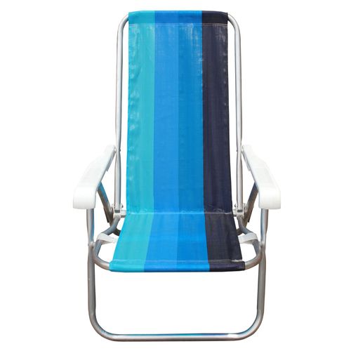 Cadeira de Praia 4 Posições Alumínio CAD0641 Botafogo Sortida