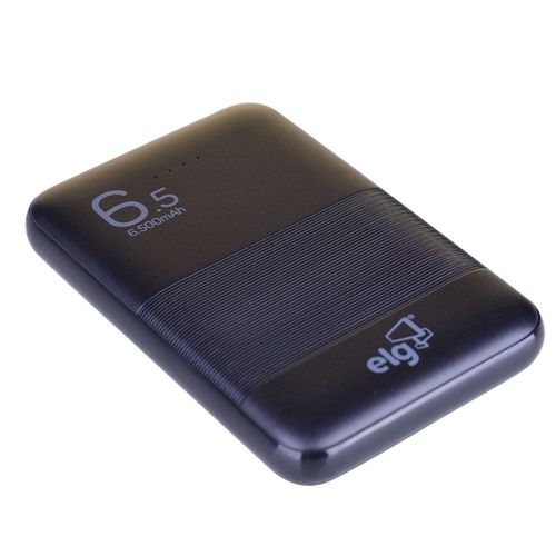 Carregador Portátil 6500mAh ELG PB65 Preto