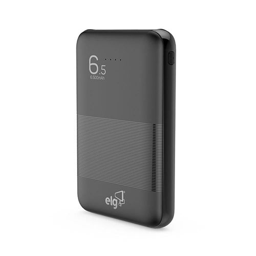 Carregador Portátil 6500mAh ELG PB65 Preto
