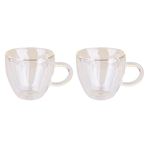 Conjunto de 2 Canecas de Vidro 240ml Amore Mio Cazza