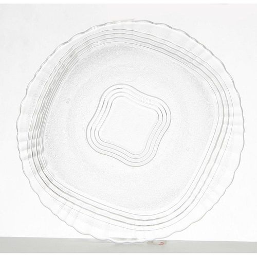 Prato de Vidro Fundo 22cm Crystal Wheaton