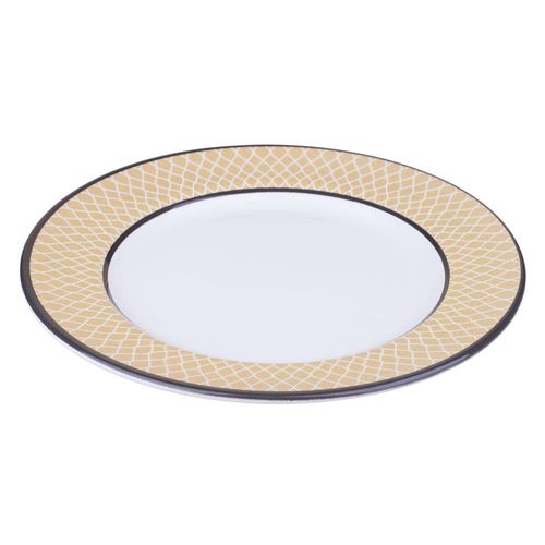 Prato Sobremesa de Cerâmica 19.5cm Geométrica Cazza