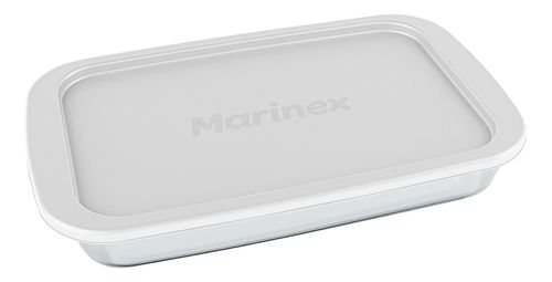 Assadeira com Tampa Retangular 1,6L Marinex Sortida