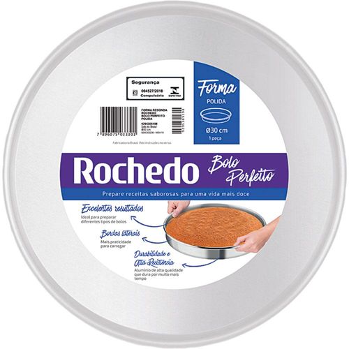 Forma para Bolo Redonda 30cm Polida Rochedo