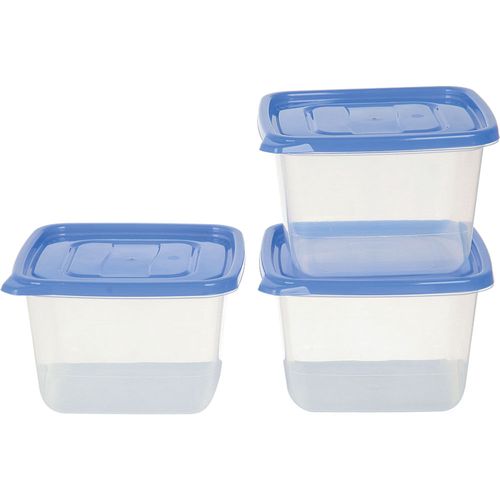 Conjunto 2 Potes Quadrado 1,15l PO-02 São Bernardo Sortido