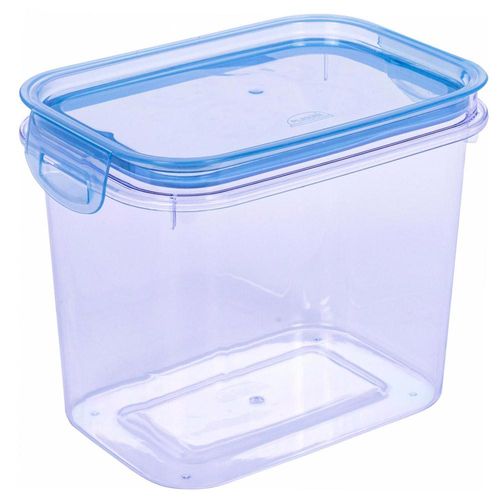 Pote Hermético Retangular 1.8L Plasútil Azul