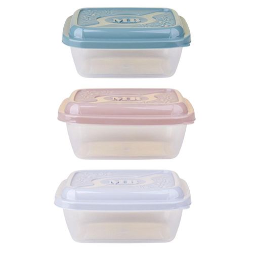 Pote Retangular 400ml Everyday 593 Plásticos MB Sortido