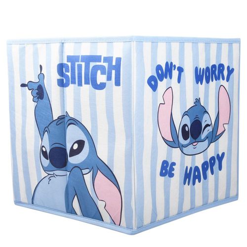 Cesto Organizador Dobrável 30X30cm Stitch Disney