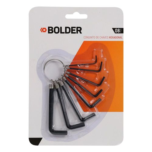Jogo de Chave Hexagonal com 8 Peças Bolder