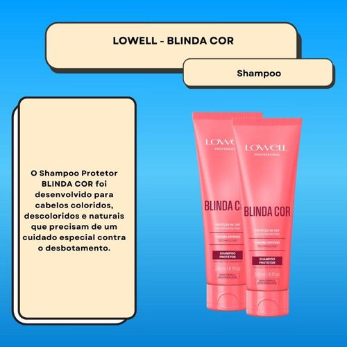 Lowell Blinda Cor Kit 2 Shampoo Protetor 240ml