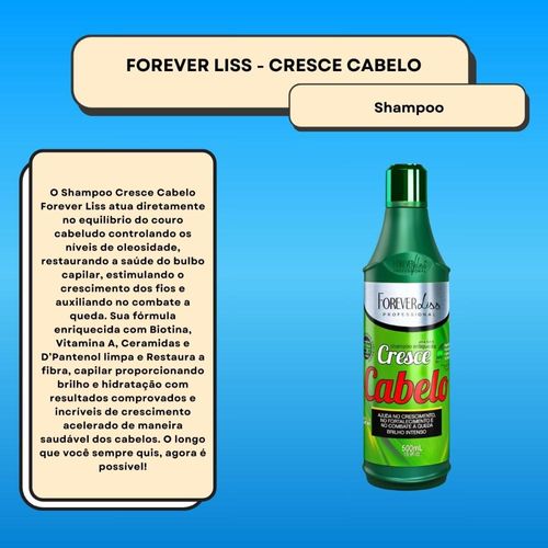 Forever Liss Cresce Cabelo Shampoo 500ml