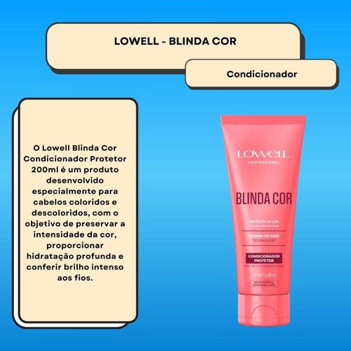 Lowell Blinda Cor Condicionador Protetor 200ml