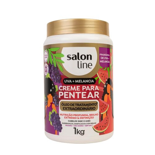 Salon Line Uva + Melancia Creme Para Pentear 1000ml