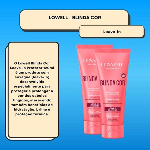 Lowell Blinda Cor Kit 2 Leave-in Protetor 120ml