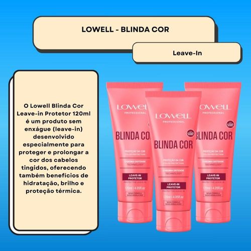 Lowell Blinda Cor Kit 3 Leave-in Protetor 120ml