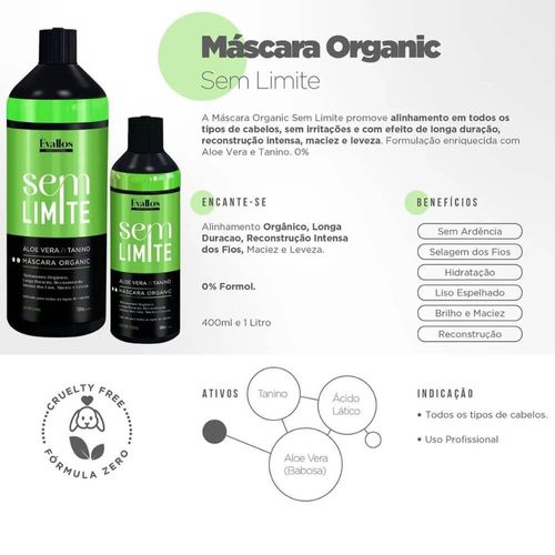 Évallos Profissional Progressiva Organic Sem Limite 400ml