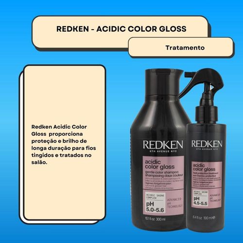 Redken Acidic Color Gloss Kit Shampoo 300ml e Leave-in 190ml