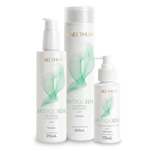 Aneethun AntiQueda Kit Trio (Shampoo, Bálsamo e Loção)