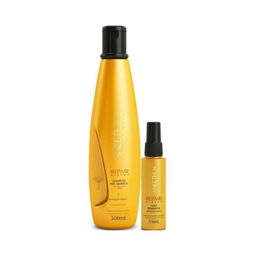 Aneethun Repair Shampoo 300ml + Óleo Reparador 55ml
