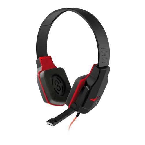 Headset Multilaser Gamer PH073 com Microfone Preto e Vermelho
