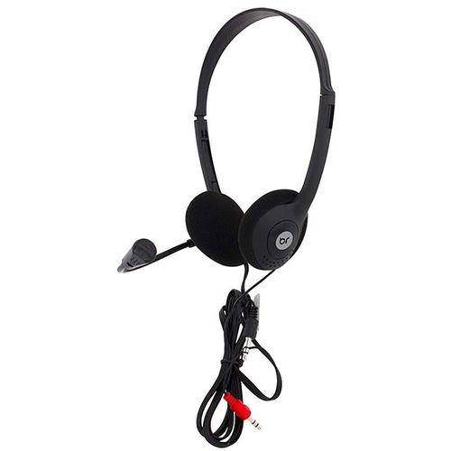 Headset com Microfone Bright 0010 Preto